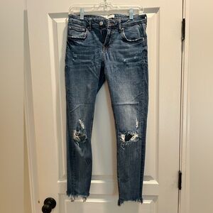 Zara Women Distressed Skinny Jeans Size 6